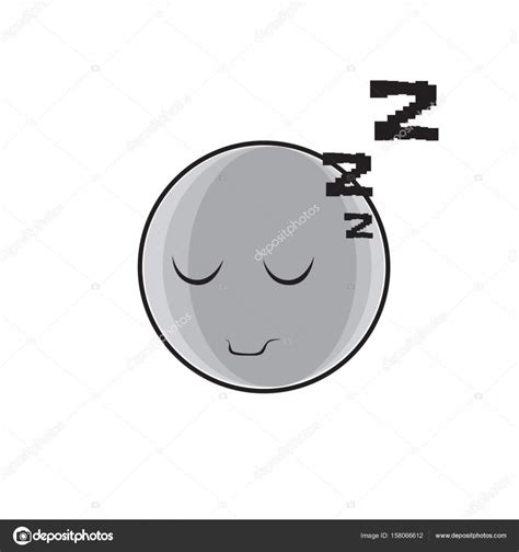 Sleeping Cartoon Face Expression People Emoticon Emoji Stock Vector