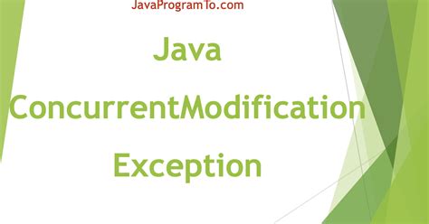 Understand Java Concurrentmodificationexception And How To Avoid