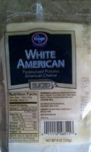 There are 80 calories in 1 slice (22 g) of kroger white american cheese slices. Kroger White American Cheese Slices - Photo