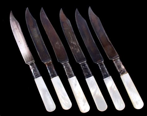 Universal Lfandc Sterling And Mother Of Pearl Knives