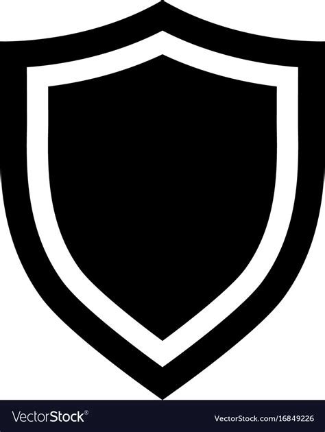 Shield Protection Icon Royalty Free Vector Image