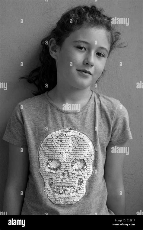 Portrait Of Preteen Girl Stock Photo Alamy My Xxx Hot Girl