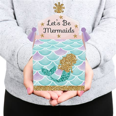 Lets Be Mermaids Treat Box Party Favors Baby Shower Or Etsy New Zealand