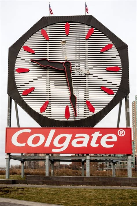 Jersey City New Jersey Usa December 27 2019 The Colgate Clock
