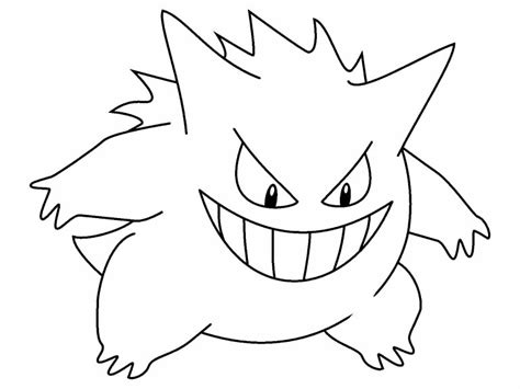 Pokemon Gengar Coloring Pages Xcolorings The Best Porn Website