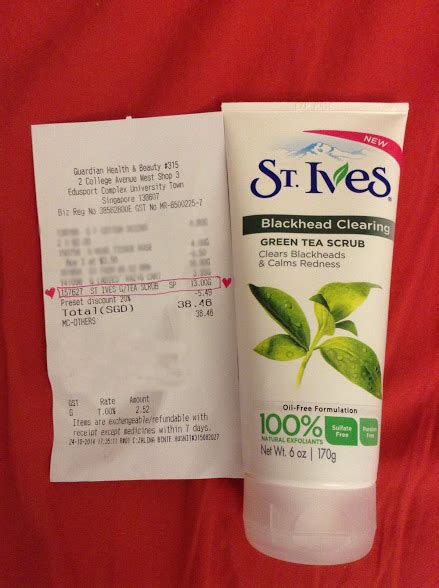 Ives green tea blackhead clearing face scrub exfoliates for a more even skin tone and smooth, glowing skin. BeautyProgrammer: My Quest for Beautiful Life: Review: St ...