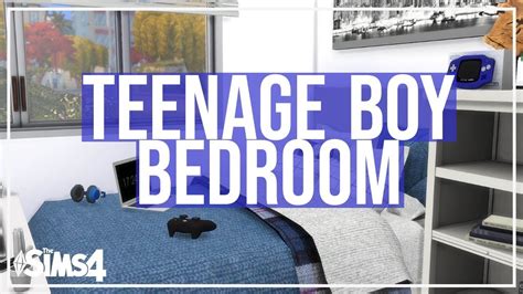 The Sims 4 Room Build Teenage Boy Bedroom Youtube