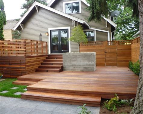 Jun 16, 2021 · the charm of a modest traditional deck was mixed here with the freshness and vibrancy of a modern garden and that creates a really cool effect in the backyard of this small house. 75 inspiring and modern deck design ideas for a relax in ...