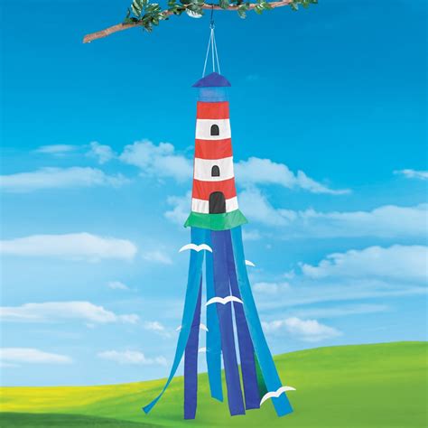 What can i use for nautical decor in my house? Nautical Lighthouse Windsock | Collections Etc.