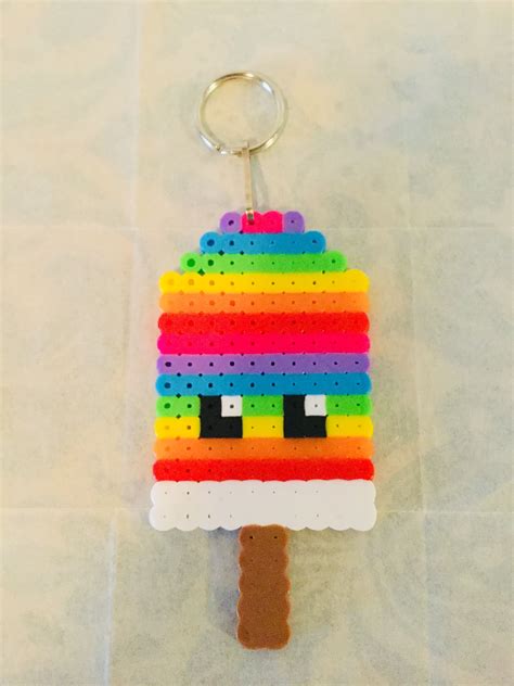 Perler Rainbow Kawaii Popsicle Knutselen Strijkkralen