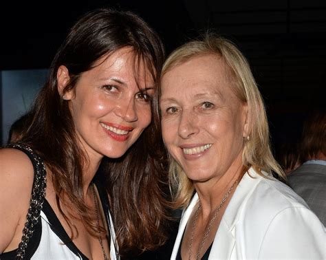 Months After Martina Navratilovas Cancer News Wife Julia Lemigova