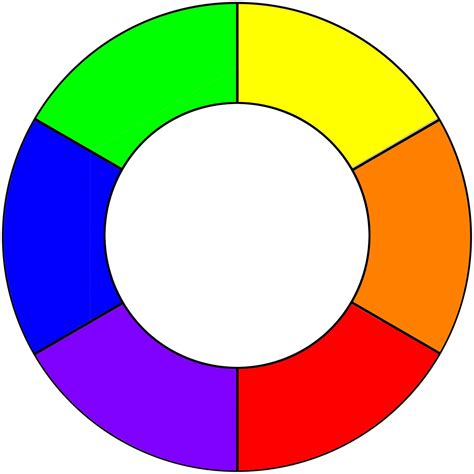 Color Wheel Primary Secondary Colors Color Wheel Tria