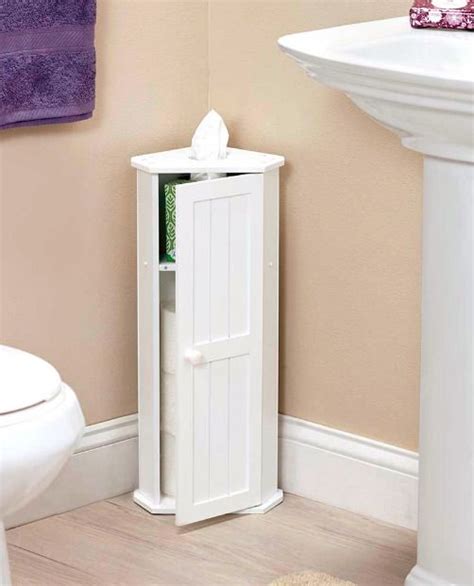 Small Corner Cabinet For Bathroom Toilet Paper Holder Storage Tissues