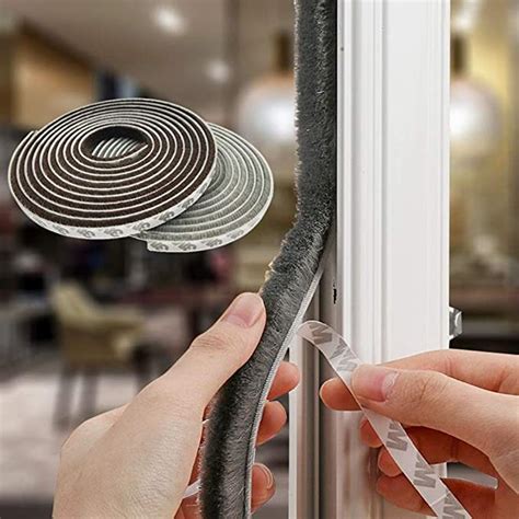 Weather Stripping For Door Self Adhesive Brush Window Seal Strip For