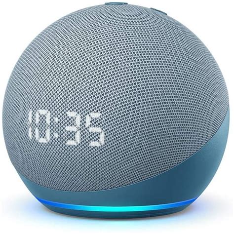 Novo Echo Dot 4ª Geração Smart Speaker Com Relógio E Alexa Cor