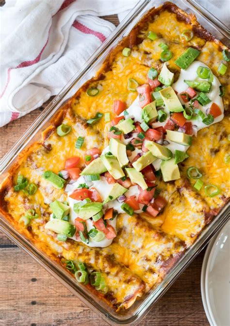 Ground beef enchiladas are one of my very favorite meals, and this is a tasty version my family enjoyed! Easy Ground Beef Enchiladas | I Wash You Dry