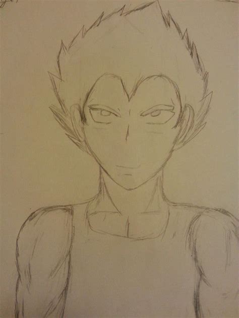 My First Time Drawing Vegeta I Think It Came Out Good Drawings