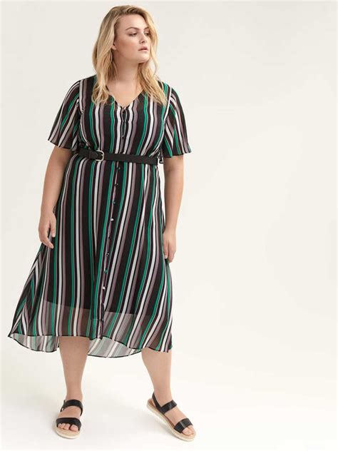 Chiffon Maxi Dress With Button Down Front Penningtons