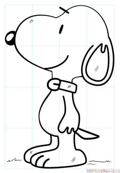 How To Draw Snoopy Step By Step Drawing Tutorials For Kids And