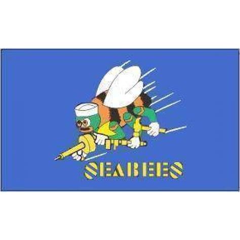 Us Navy Seabees Flag 3 X 5 Ft Nylon Printed All Weather Outdoor Flags