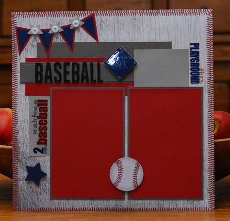 Baseball Scrapbook Page By A Page Baseball Scrapbook Kids Scrapbook