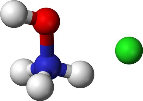 Hydroxylammonium Chloride 3d Balls Ionic Ammonium Ion Clipart Full