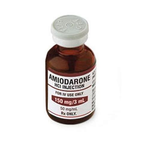 Amiodarone Hcl 50mgml 150mgvial Sdv 3ml 10 Vialstray Mcguff