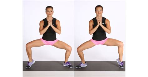 Wide Squat With Calf Raise Best Exercises For Leg Day Popsugar