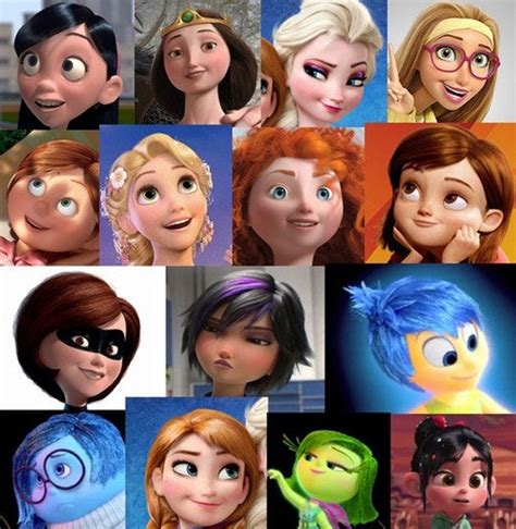 Every Female Character In Every Disney Pixar Animated Movie From The Past Decade Basically Has