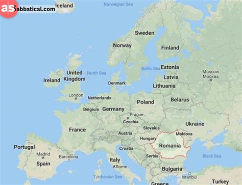 Romania Map Of Europe Travelsfinderscom