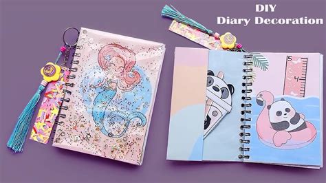 How To Decorate Diary Notebook Diy Notebook Decoration Ideas