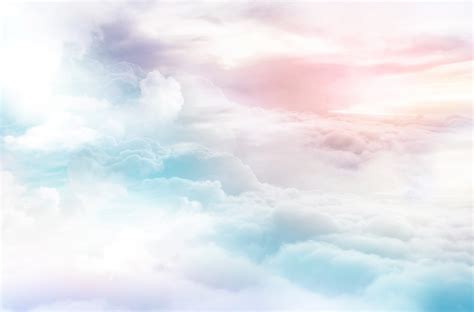 Colorful Clouds Dreamy Sky Background Abstract Air Atmosphere