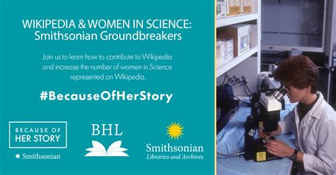 Wikipedia And Women In Science Smithsonian Groundbreakers Edit A Thon