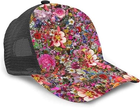 Zjzdcza Psychedelic Flower Background Fashion Unisex Baseball Cap