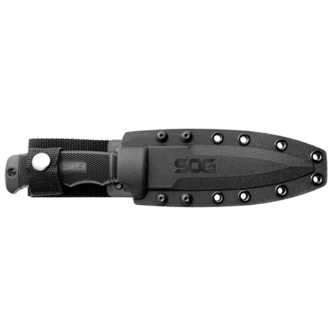 Sog E37t K Seal Pup Elite Fixed Blade Knife Kydex Sheath Aus 8 Black