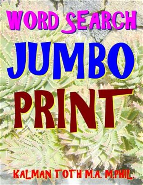 Word Search Jumbo Print 133 Extra Large Print Themed