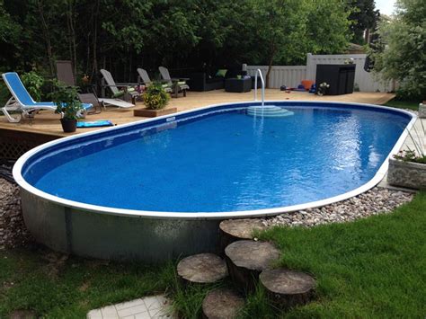 Swimming is the best approach to keep the body fit and healthy. Semi Inground Pools - Rideau Pools | Backyard pool ...