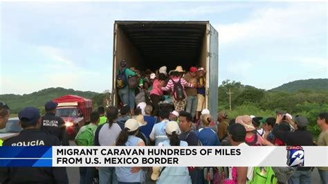 Migrant Caravan Hundreds Of Miles From Us Mexico Border Youtube