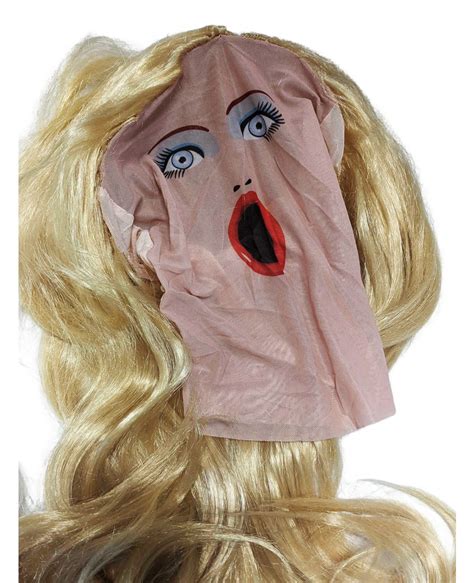 Blow Up Doll Mask With Wig