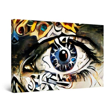 Canvas Wall Art Abstract The Eye Representation Lys Og Art