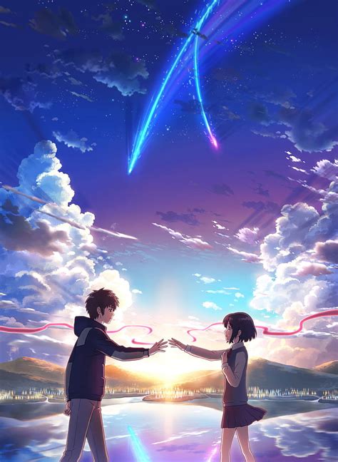 4k Free Download Anime Sky Cloud Comet Scenic Your Name Kimi No