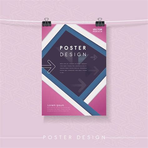 Premium Vector Modern Poster Template Design