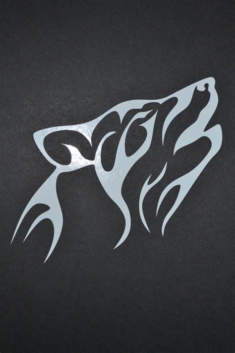 Sled Dog Spirit Tribal Design Siberian Husky Stickers Decals Huskies
