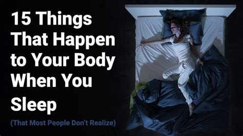 Science Explains 15 Things That Happen To Your Body When You Sleep