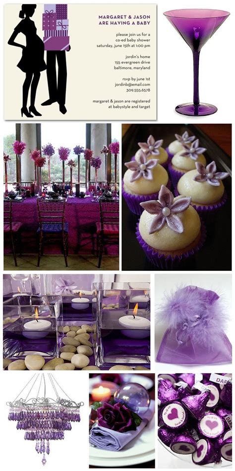Free shipping on orders over $25 shipped by amazon. Purple theme# baby shower# myshowerbox.com | Baby shower ...