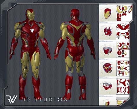 3d Model Foam Unfold Iron Man Mark 85 Avengers Endgame Kits And How To