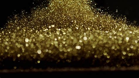 Golden Glitter Exploding Red Stock Footage Video 100 Royalty Free