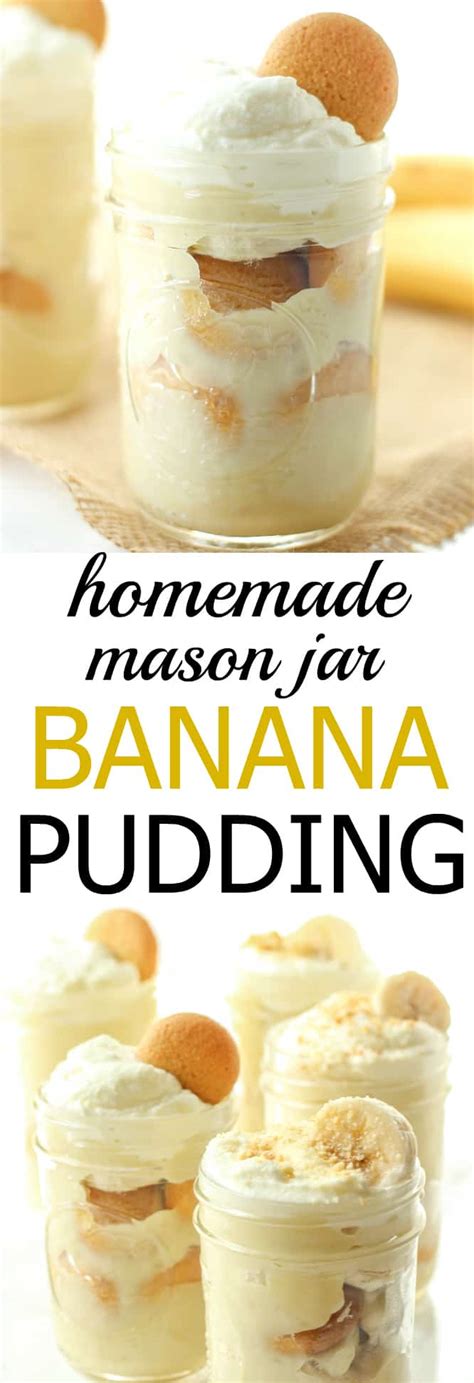 Preheat the oven to 350 degrees. Homemade Mason Jar Banana Pudding - Healthy Liv