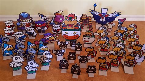 Part 2 Of My Literal Paper Mario Figures The Bad Guys Rpapermario