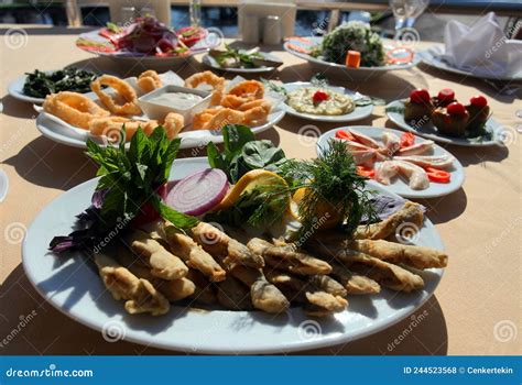 Turkish Sea Foods And Turkish Appetizer Foods Stock Photo Image Of